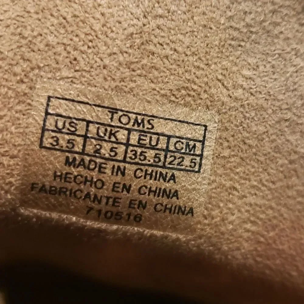 Toms Kids Boots Size 3.5
